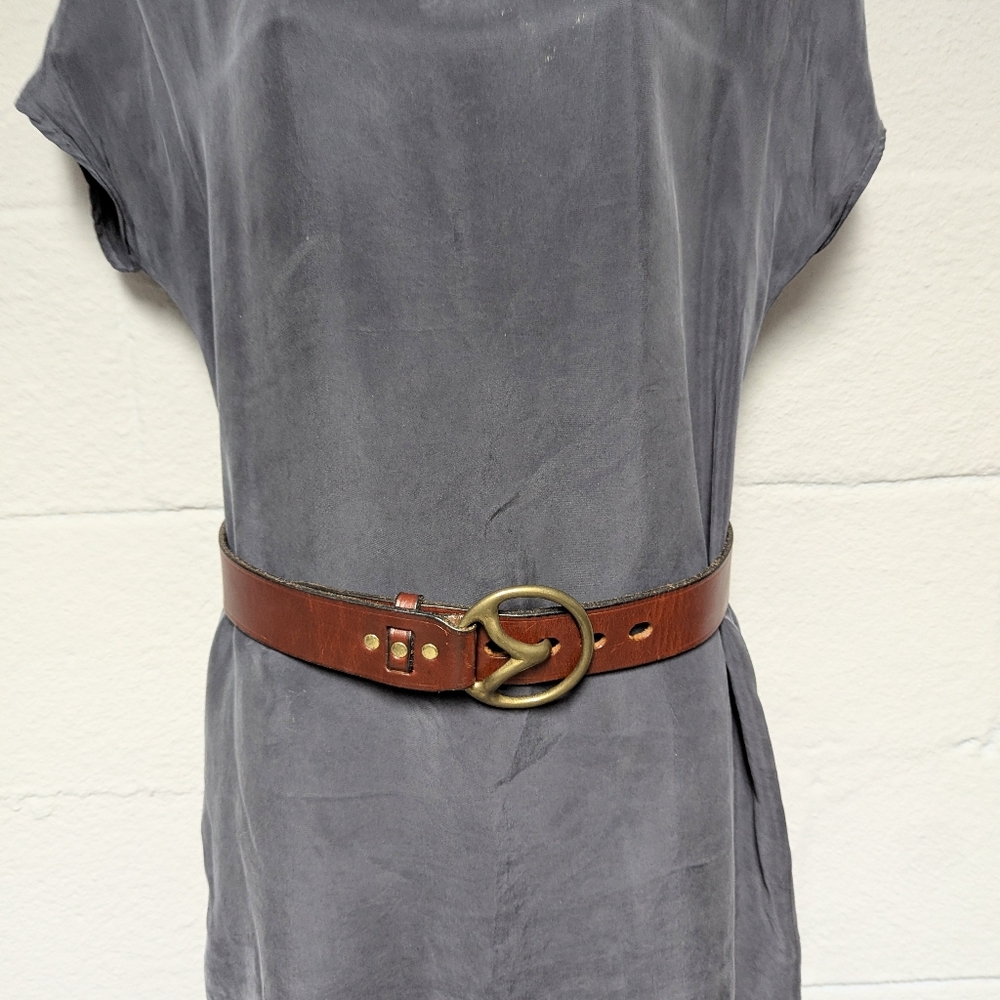Solesu Leather Belt Made In America Vintage Western Boho
